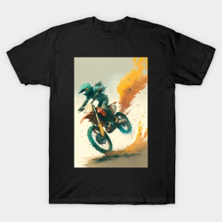 Dirt Bike Anime Style T-Shirt